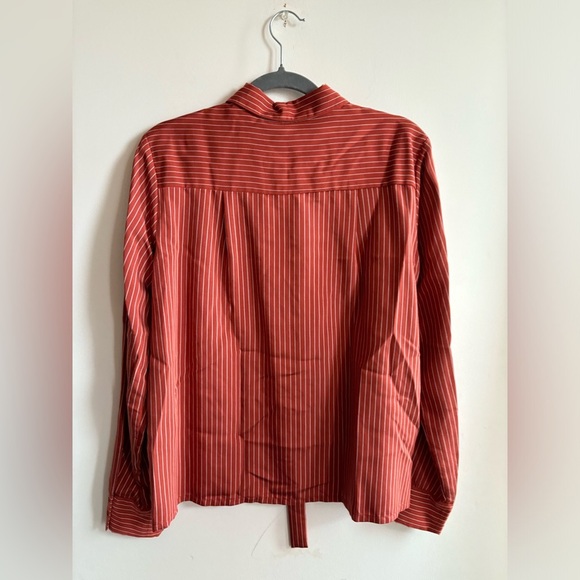 Cop.Copine - Alula Chemise Striped Button-up Vicose Blend Shirt size 40 - Picture 16 of 16